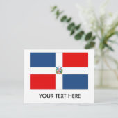 ドミニカ共和国 旗 ポストカード (スタンド正面)