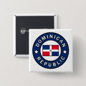 ドミニカ共和国 缶バッジ (正面&裏面)
