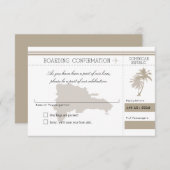 ドミニカ共和国 返信 パームツリー (正面/裏面)