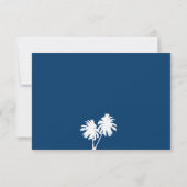 ドミニカ共和国 返信 パームツリー 招待状 (裏面)