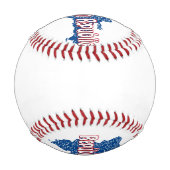 ドミニカ共和国 野球ボール (裏面)