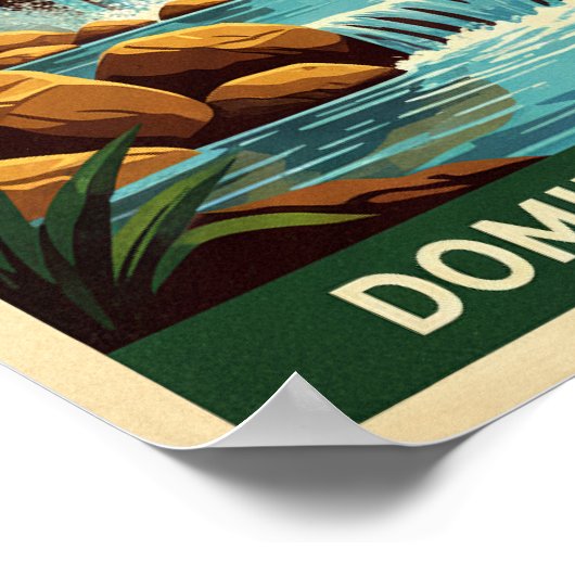 ドミニカ共和国:1960年代の旅行ポスターコレクション ポスター (角)