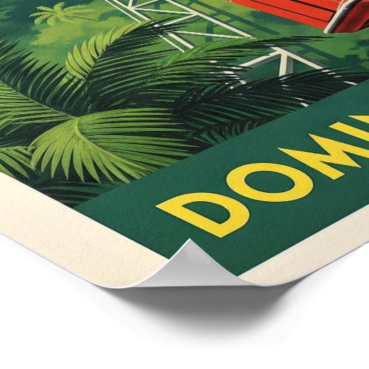 ドミニカ共和国:1960年代の旅行ポスターコレクション ポスター (角)