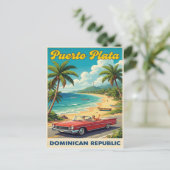 ドミニカ共和国:1960年代の旅 ポストカード (スタンド正面)