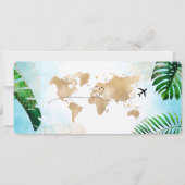 ドミニカ共和国 Save the Date 搭乗券 招待状 (裏面)