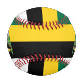 ドミニカ国旗と紋章愛国心 野球ボール (裏面)