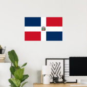 ドミニカ国旗のポスター ポスター (ホームオフィス)