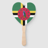 ドミニカ国旗の紋章 ハンドファン (正面)