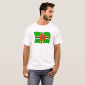 ドミニカ国旗シャツ Tシャツ (正面フル)