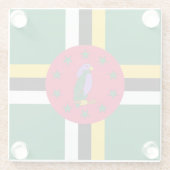 ドミニカ国旗 ガラスコースター (裏面)