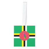 ドミニカ国旗 キューブオーナメント (正面)