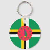 ドミニカ国旗 キーホルダー (正面)