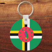 ドミニカ国旗 キーホルダー (正面)