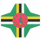 ドミニカ国旗 サッカーボール (フラット)