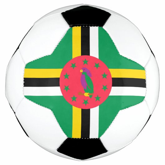 ドミニカ国旗 サッカーボール (正面)