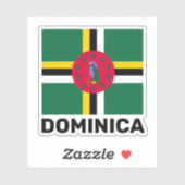 ドミニカ国旗 シール (シート)