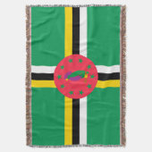 ドミニカ国旗 スローブランケット (正面縦)