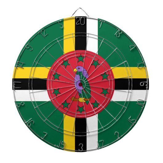 ドミニカ国旗 ダーツボード (正面)