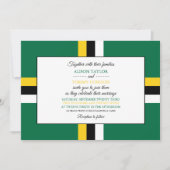 ドミニカ国旗, ドミニカの旗, 結婚式 招待状 (正面)