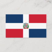 ドミニカ国旗、ドミニカ共和国国旗 名刺 (正面)