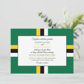 ドミニカ国旗、ドミニカ国結婚旗 招待状 (スタンド正面)