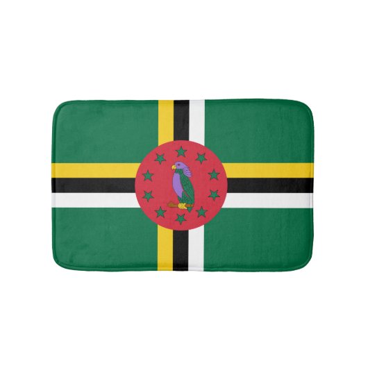 ドミニカ国旗 バスマット (正面)