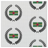 ドミニカ国旗 ファブリック (クローズアップ)