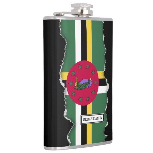 ドミニカ国旗 フラスク (右)