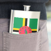 ドミニカ国旗 フラスク (インサイチュ)