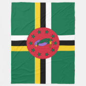 ドミニカ国旗 フリースブランケット (正面)