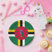 ドミニカ国旗 ペーパープレート (パーティー)