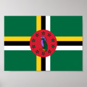 ドミニカ国旗 ポスター (正面)