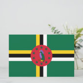 ドミニカ国旗 便箋 (スタンド正面)