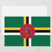 ドミニカ国旗 便箋 (正面/裏面)