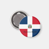 ドミニカ国旗&南米 – 旅行/スポーツファン マグネット (正面/裏面)