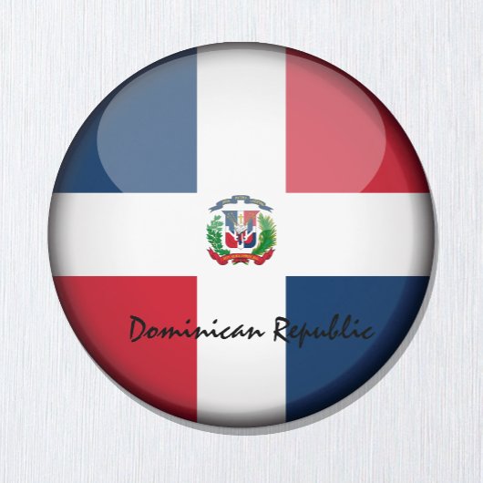 ドミニカ国旗&南米 – 旅行/スポーツファン マグネット