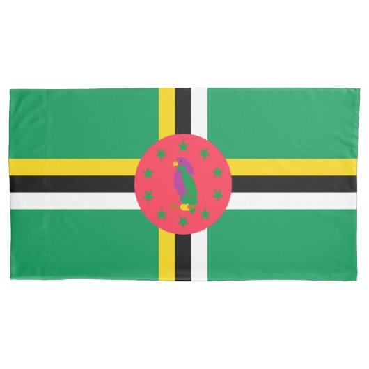 ドミニカ国旗 枕カバー (正面)