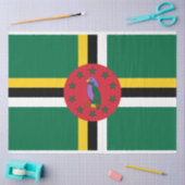 ドミニカ国旗 薄葉紙 (クラフト)