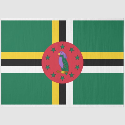 ドミニカ国旗 薄葉紙 (正面)