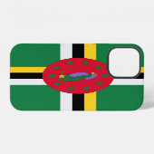 ドミニカ国旗 iPhoneケース (裏面横)