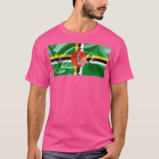 ドミニカ国旗 Tシャツ (正面)