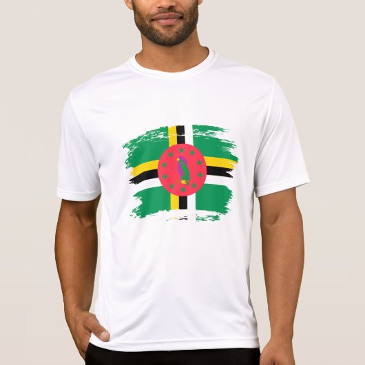 ドミニカ国旗 Tシャツ (正面)