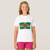 ドミニカ国旗 Tシャツ (正面フル)