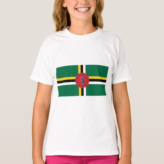 ドミニカ国旗 Tシャツ (正面)
