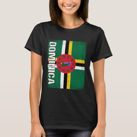 ドミニカ国旗 Tシャツ (正面)