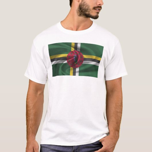 ドミニカ国旗 Tシャツ (正面)