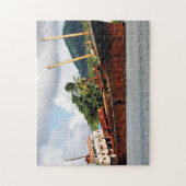 ドミニカ島の無人船 ジグソーパズル (縦)