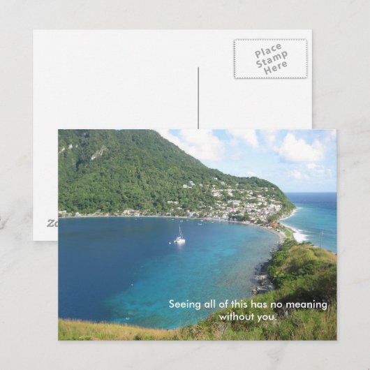 ドミニカ湾 ポストカード (正面/裏面)