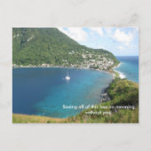 ドミニカ湾 ポストカード (正面)