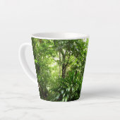 ドミニカ熱帯緑の熱帯雨林I自然 カフェラテマグ (左アングル)